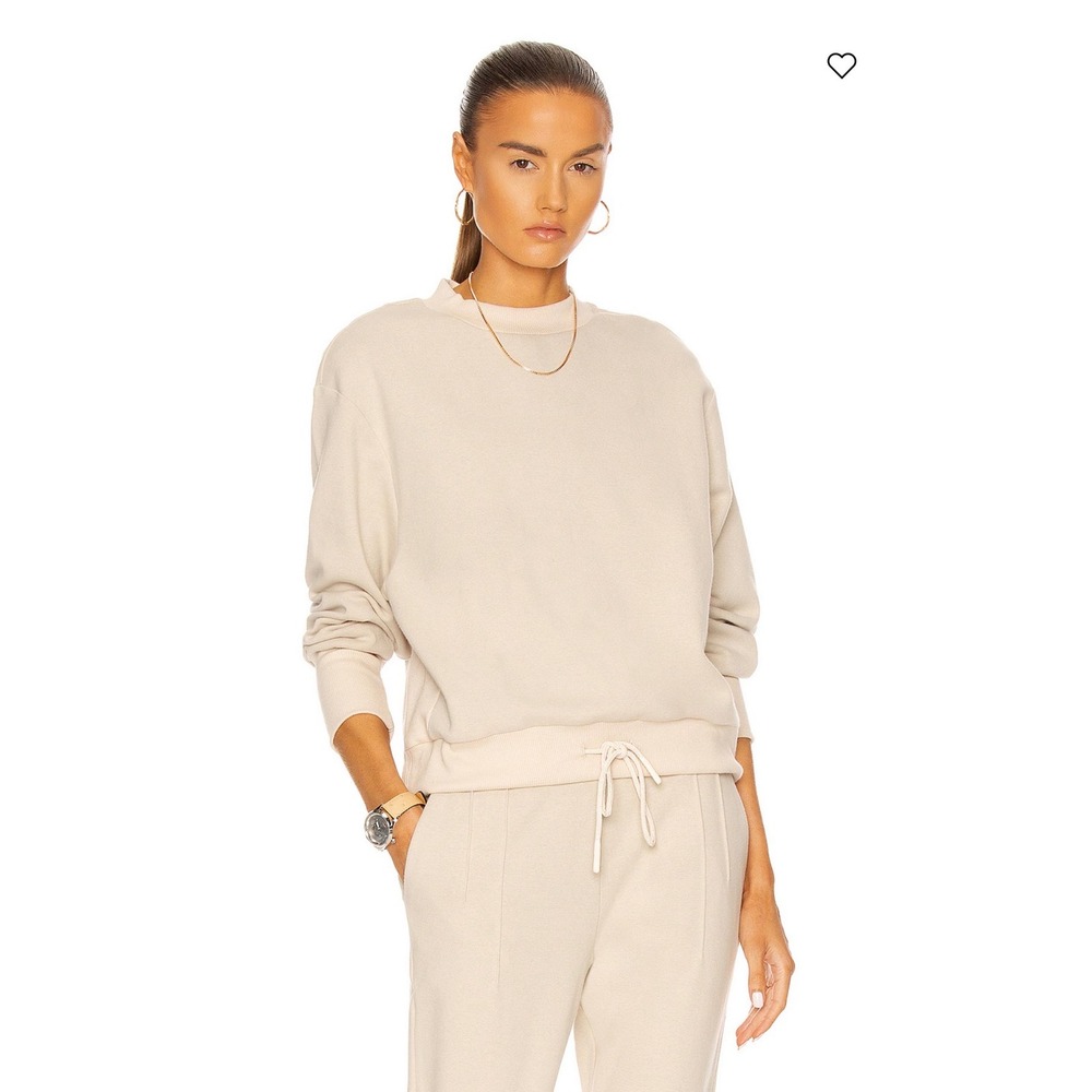 Varley Edith Mock Neck Drawstring Hem Sweatshirt Excellent Women's Size Small